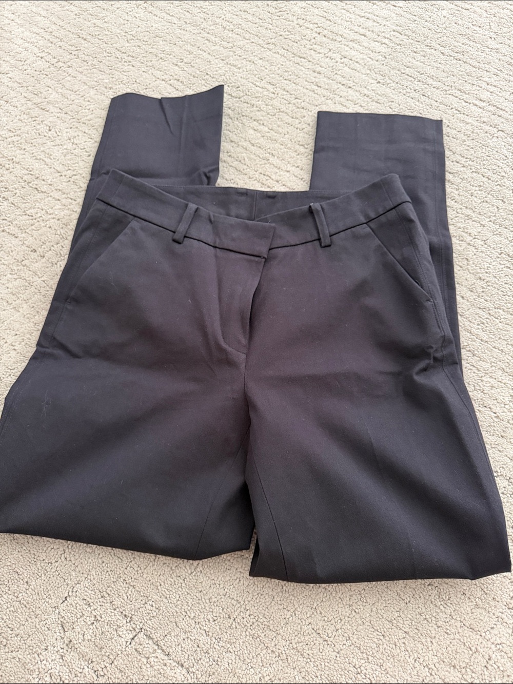 Chico's Black Straight-Leg Trousers
